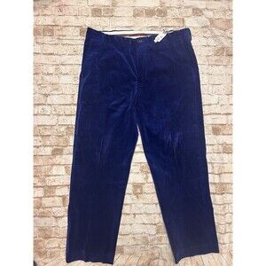 VINTAGE Polo Ralph Lauren Pants Mens 36x32 Blue Corduroy Cords Casual Preston